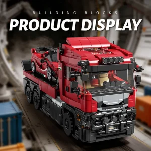 12GO Flatbed Recovery Tow Truck with Sports Car (1728 Pieces)