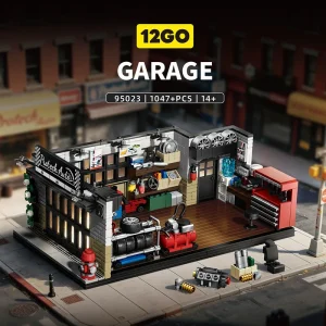 12GO American Retro Repair Garage (1047 Pieces)