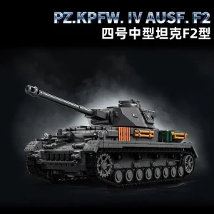 12GO WWII German Panzer IV Ausf. F2 Medium Tank 1:28 (1419 Pieces)