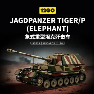 12GO WWII German Elephant Heavy Tank Destroyer 1:28 (1750 Pieces)