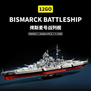 12GO Bismarck Class Battleship 1:300 (2686 Pieces)