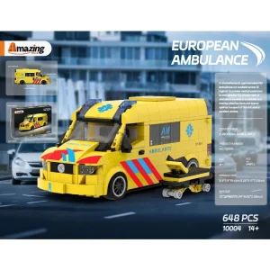 Amazing Block European Ambulance (648 Pieces)