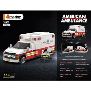 Amazing Block European Ambulance (648 Pieces)
