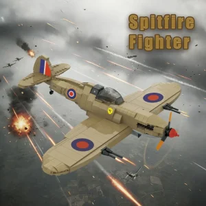 Amazing Block Spitfire WWII Fighter (586 Pieces)