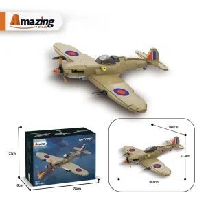 Amazing Block Spitfire WWII Fighter (586 Pieces)