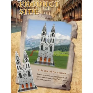 BAKA Gothic Cathedrals (4136 Pieces) Building Set | LEGO Compatible
