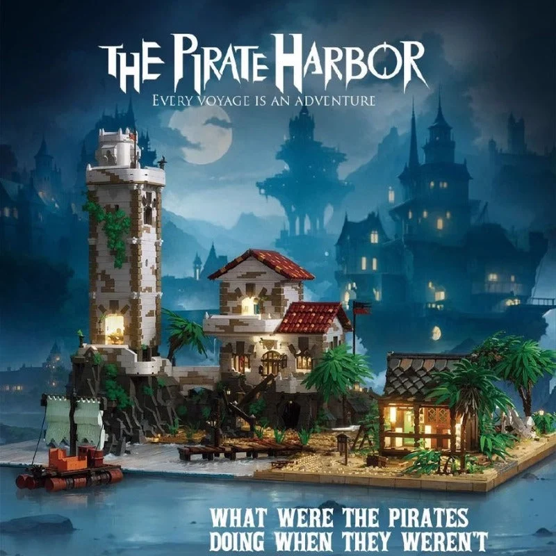 BAKA Pirate Harbor Jungle Castle (8205 Pieces)