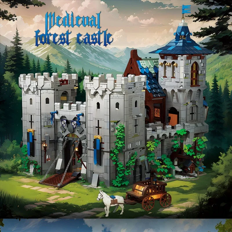 BAKA Medieval Jungle Castle (6640 Pieces) Building Set | LEGO Compatible
