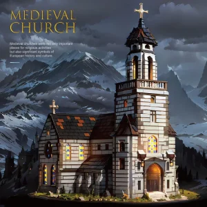 BAKA Medieval Church (6172 Pieces)