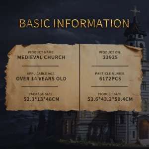 BAKA Medieval Church (6172 Pieces)