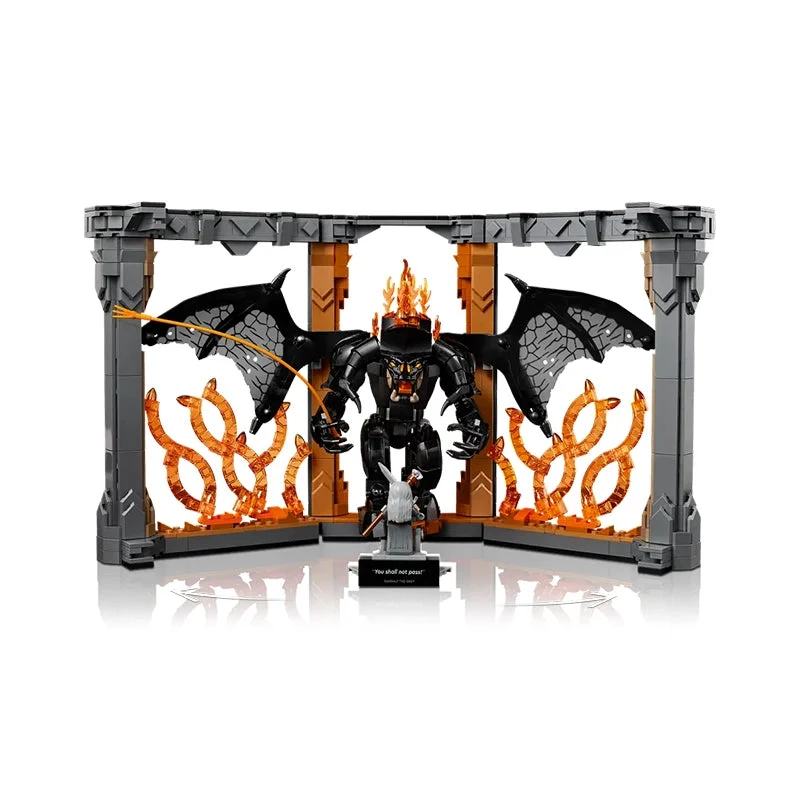 The Lord of the Rings Balrog Book Nook (1201 Pieces)