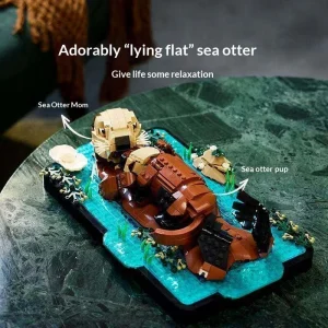 Compatible Floating Sea Otters (1234 Pieces)