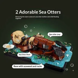 Compatible Floating Sea Otters (1234 Pieces)