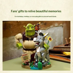 Compatible Shrek Trio on the Swamp (1403 Pieces)