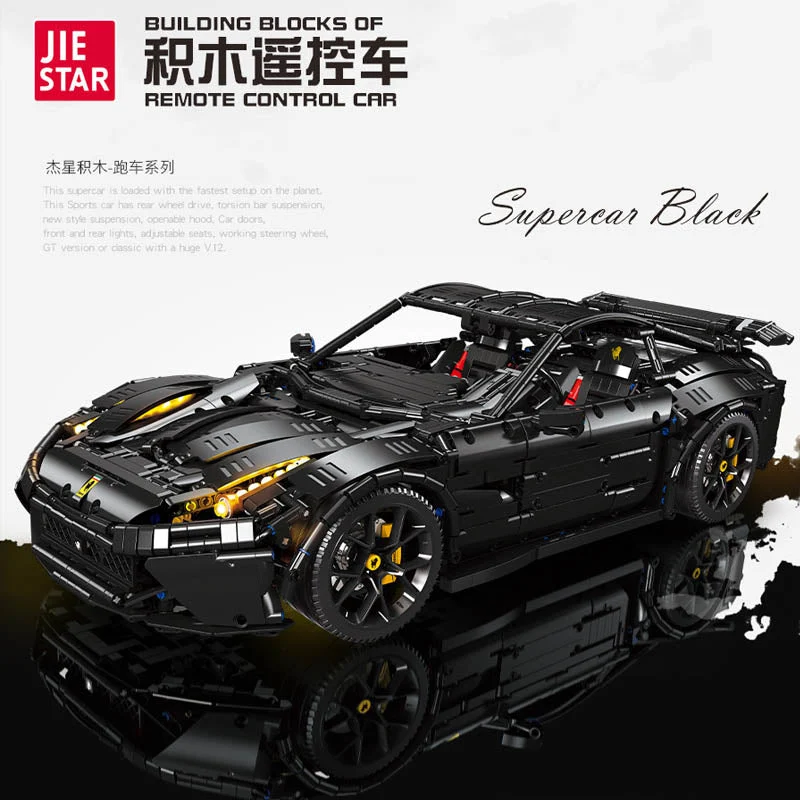 JIE STAR Ferrari F12 Supercar 1:8 (3097 Pieces)