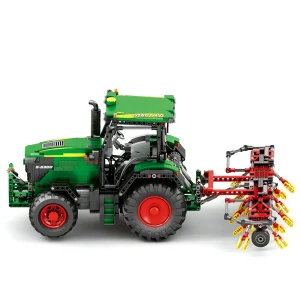 Reobrix Mechanical RC Farm Tractor with Rotary Tedder (1828 Pieces)