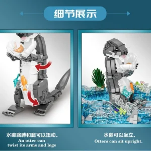 DK River Otter Ecological Habitat (936 Pieces)
