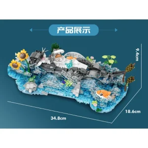 DK River Otter Ecological Habitat (936 Pieces)