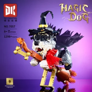 DK Magical Wizard Dog on Flying Broomstick (1298 Pieces)