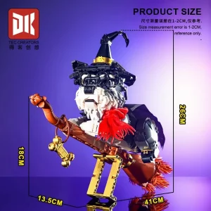 DK Magical Wizard Dog on Flying Broomstick (1298 Pieces)