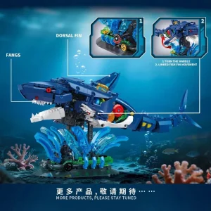 DK Steampunk Mechanical Shark (1096 Pieces)