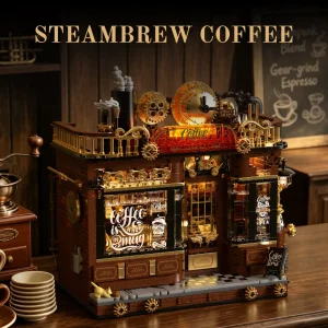 The Steambrew Coffee Shop Modular Room (1606 Pieces)