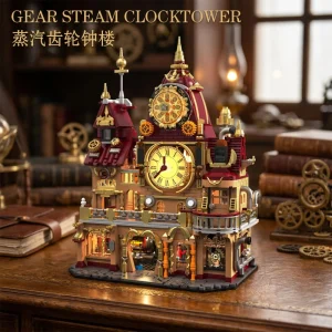 HUIYOYOYI Steampunk Gear Clock Tower (1934 Pieces)