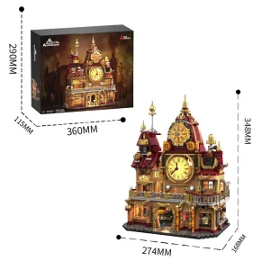 HUIYOYOYI Steampunk Gear Clock Tower (1934 Pieces)