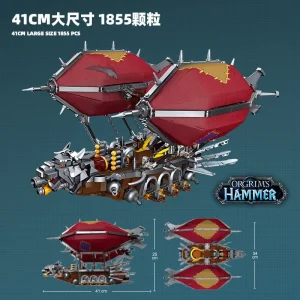 JIE STAR World of Warcraft Orgrim's Hammer Airship (1855 Pieces)