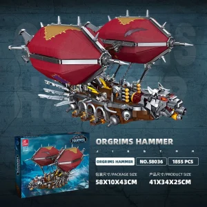 JIE STAR World of Warcraft Orgrim's Hammer Airship (1855 Pieces)