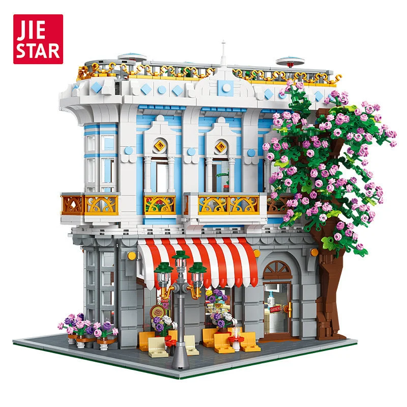 JIE STAR European Sakura Restaurant Modular (3725 Pieces)
