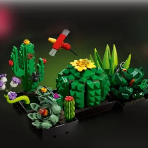 JIE STAR Botanical Collection Succulents (590 Pieces)