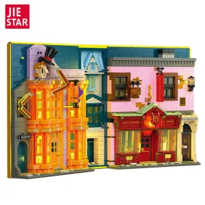 JIE STAR Diagon Alley Book: Weasleys' Wizard Wheezes & Quidditch Supplies (1940 Pieces)