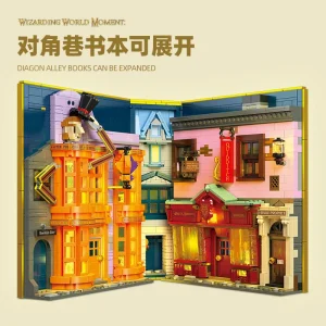 JIE STAR Diagon Alley Book: Weasleys' Wizard Wheezes & Quidditch Supplies (1940 Pieces)