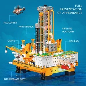 JIE STAR Blue Whale I Drilling Platform (3271 Pieces)