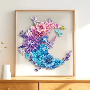 JIE STAR Botanical Moon Flower Ornament (977 Pieces)