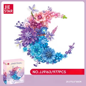 JIE STAR Botanical Moon Flower Ornament (977 Pieces)