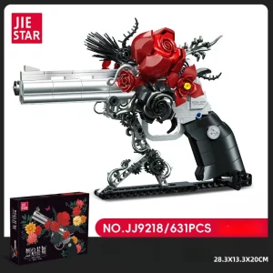 JIE STAR Rose Revolver Gun (631 Pieces)