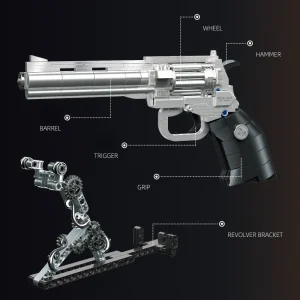 JIE STAR Rose Revolver Gun (631 Pieces)