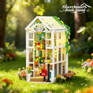 JIE STAR Garden House Greenhouse Book Stand (919 Pieces)