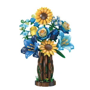 JIE STAR Cypress Edition Bouquet with Vase (799 Pieces)