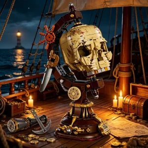 Miyoo Pirate Skull Globe (1136 Pieces)