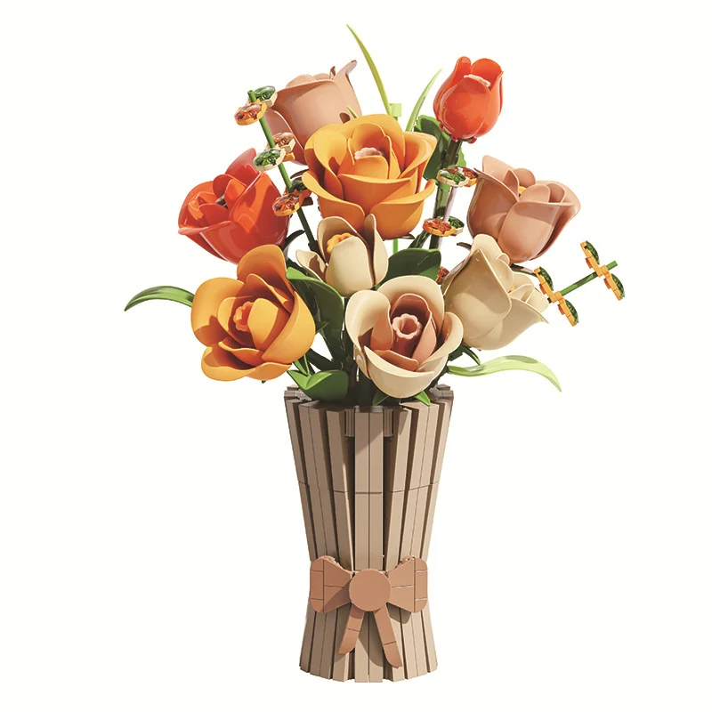 MJI Bunch of Flowers with Vase (868 Pieces)
