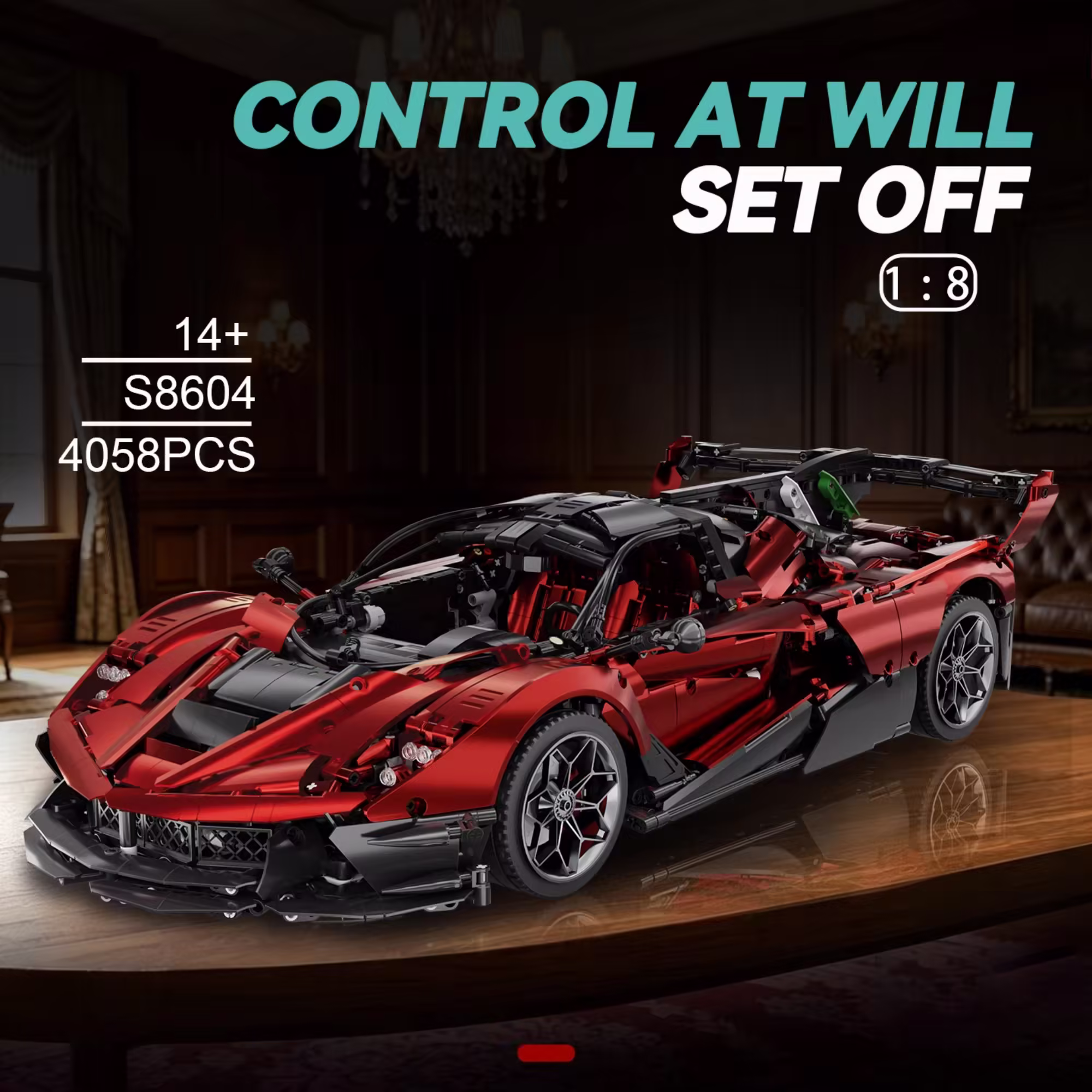 Ferrari LaFerrari 1:8 Supercar (4058 Pieces)