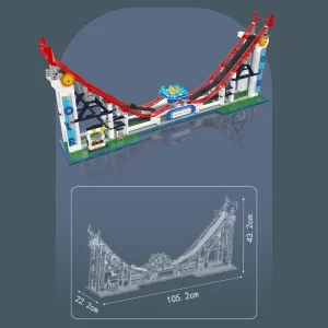 Mould King Racing Roller Coaster (2262 Pieces)