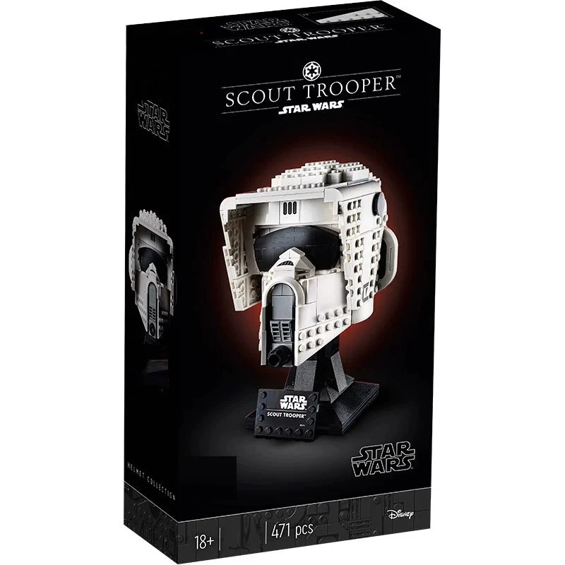 Scout Trooper Helmet Display Model (471 Pieces)