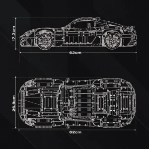 Reobrix Maserati GranTurismo 1:8 (5480 Pieces)