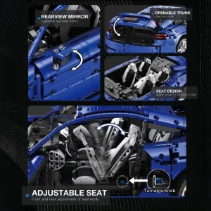 Reobrix Maserati GranTurismo 1:8 (5480 Pieces)