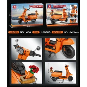 Reobrix Lambretta V200 Special Scooter 1:5 (1169 Pieces)