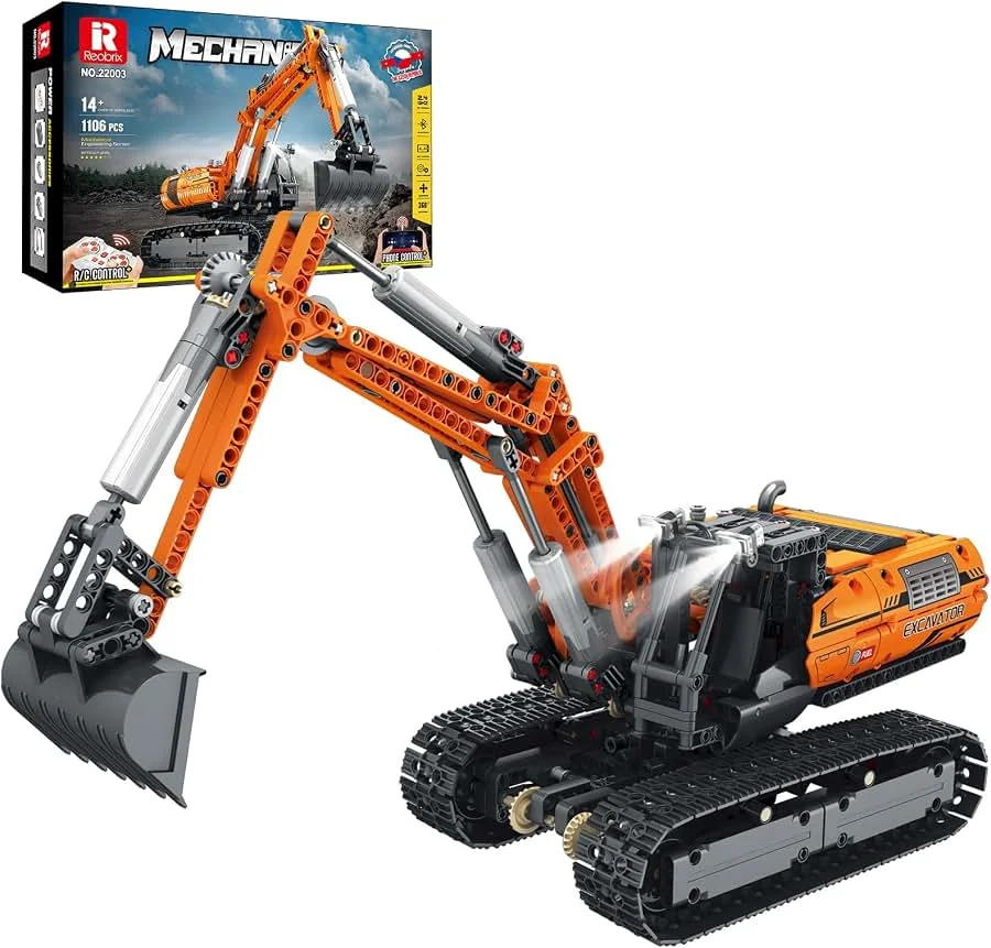 Reobrix Mechanical RC Heavy Excavator (1106 Pieces)